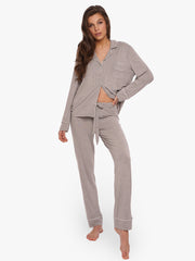 Pyjama Modal Grau Long